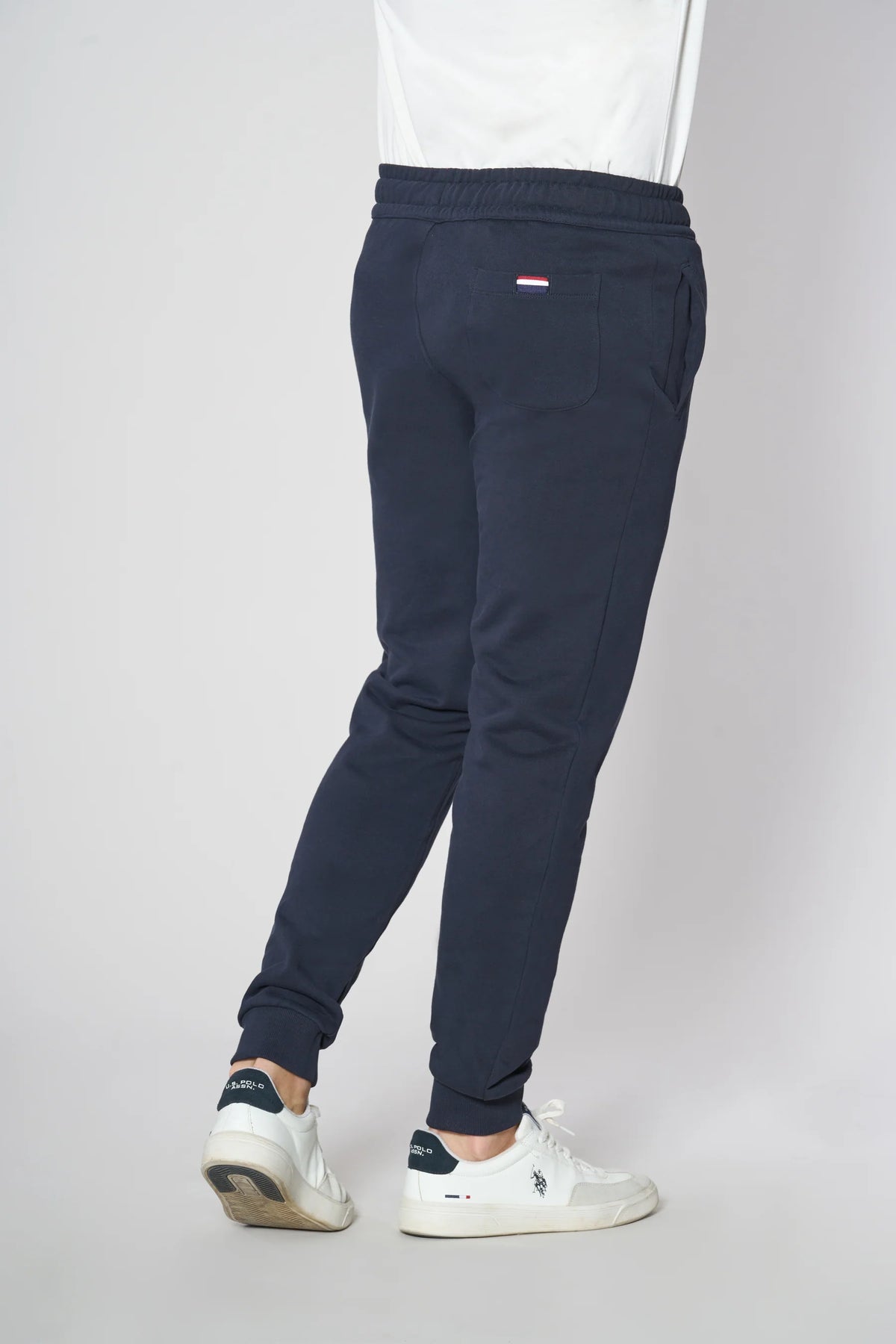 PANTALONE US POLO ASSN SPORTIVO IN COTONE BLU