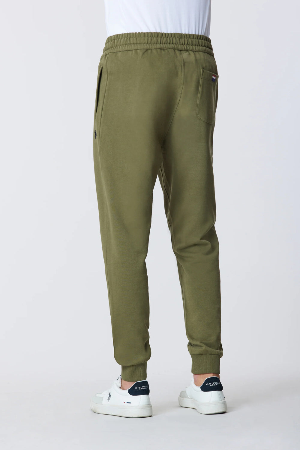PANTALONE US POLO ASSN SPORTIVO IN COTONE VERDE