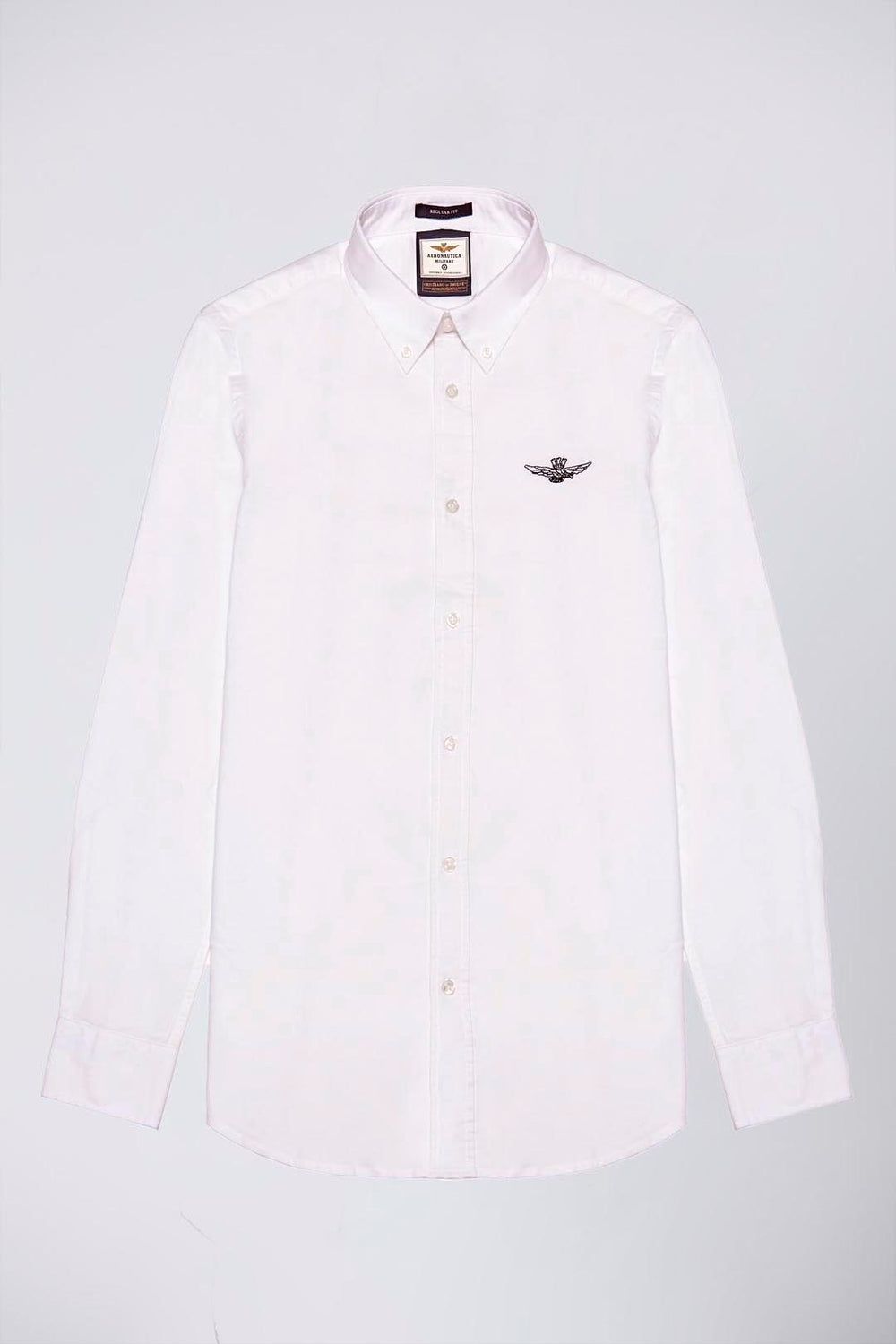 CAMICIA AERONAUTICA MILITARE UOMO IN COTONE BIANCO OXFORD URBAN