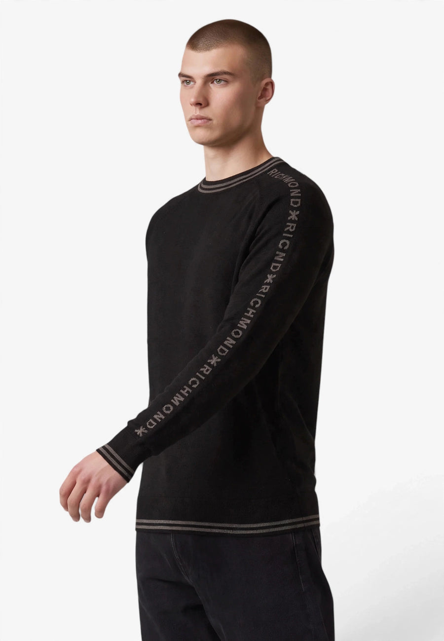 RICHMOND MAGLIONCINO UMA26041MA SWEATER JAPOR COL BLACK MIS