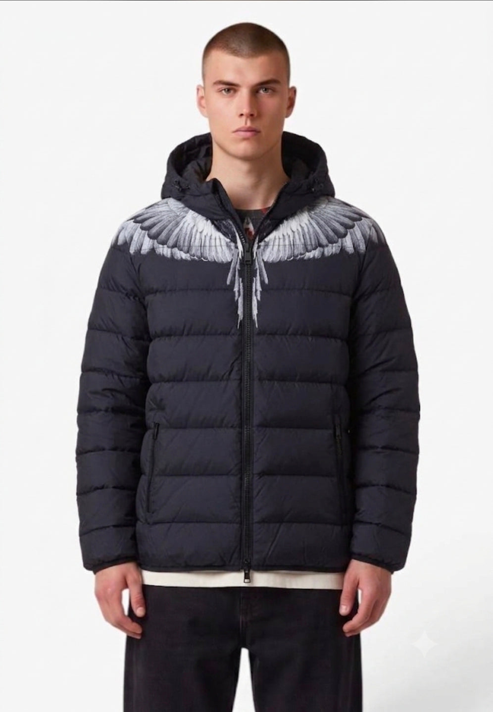 MARCELO BURLON COUNTY OF MILAN GIUBBOTTO F6CMMAPF009 NERO