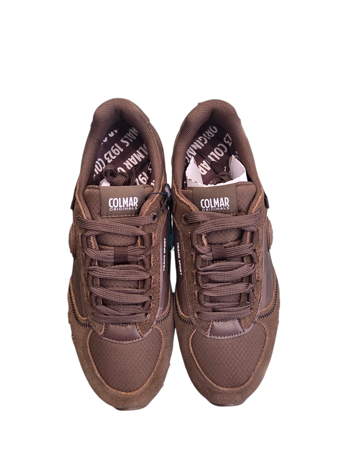 Scarpe Colmar Uomo Sneakers Travis Sport Rash Marrone 007
