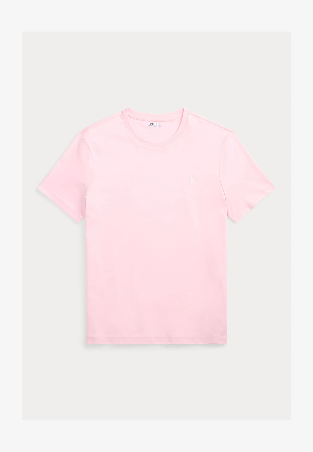 T-SHIRT RALPH LAUREN MAGLIETTA IN JERSEY CUSTOM SLIM FIT ROSA