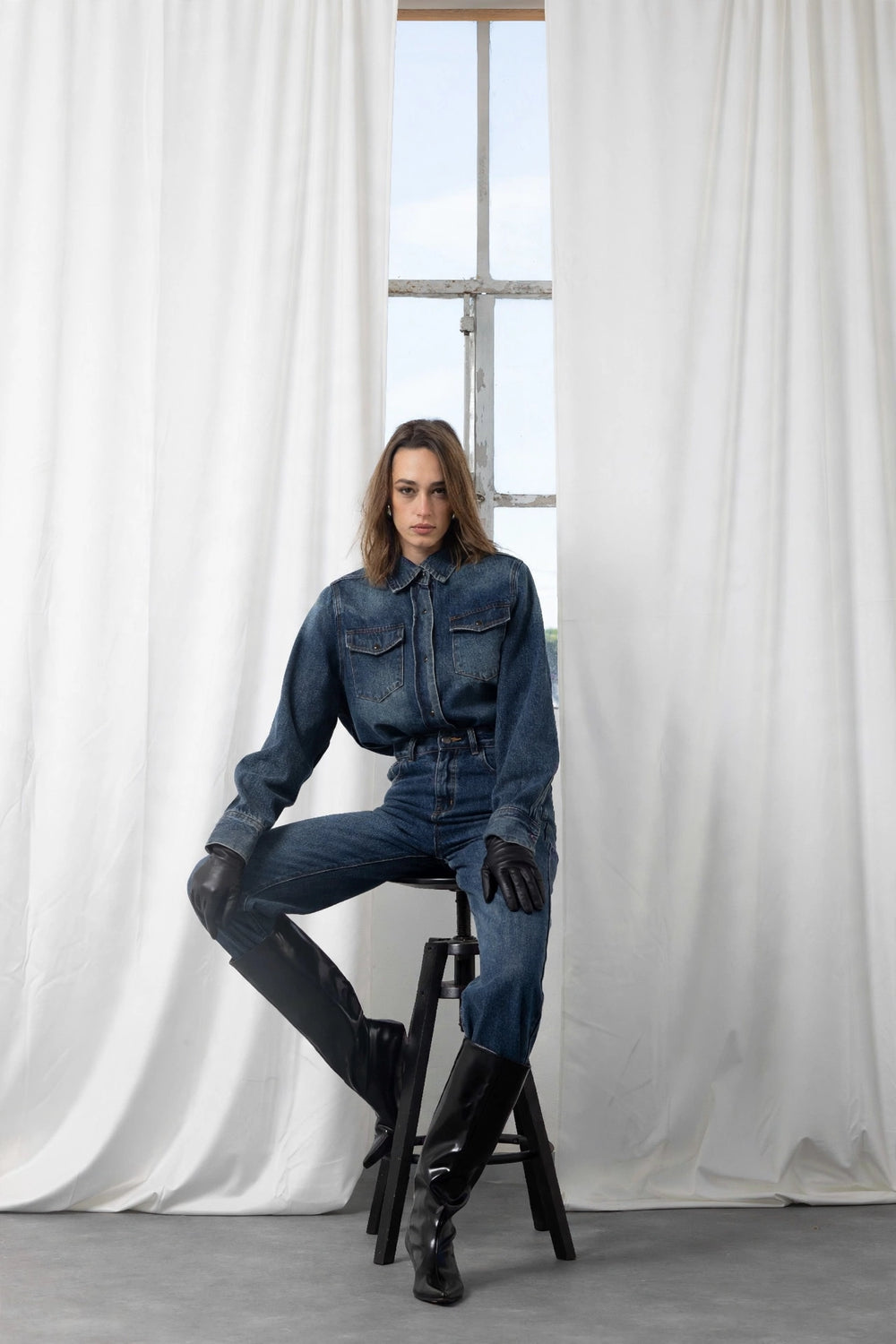 AN AIM STRAIGHT DENIM J0048