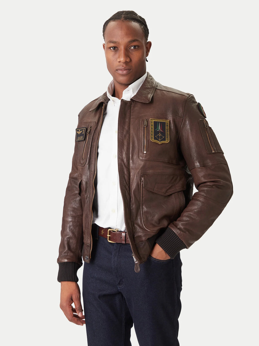 AERONAUTICA MILITARE 262PN0846U100839 PILOT GIACCA IN PELLE