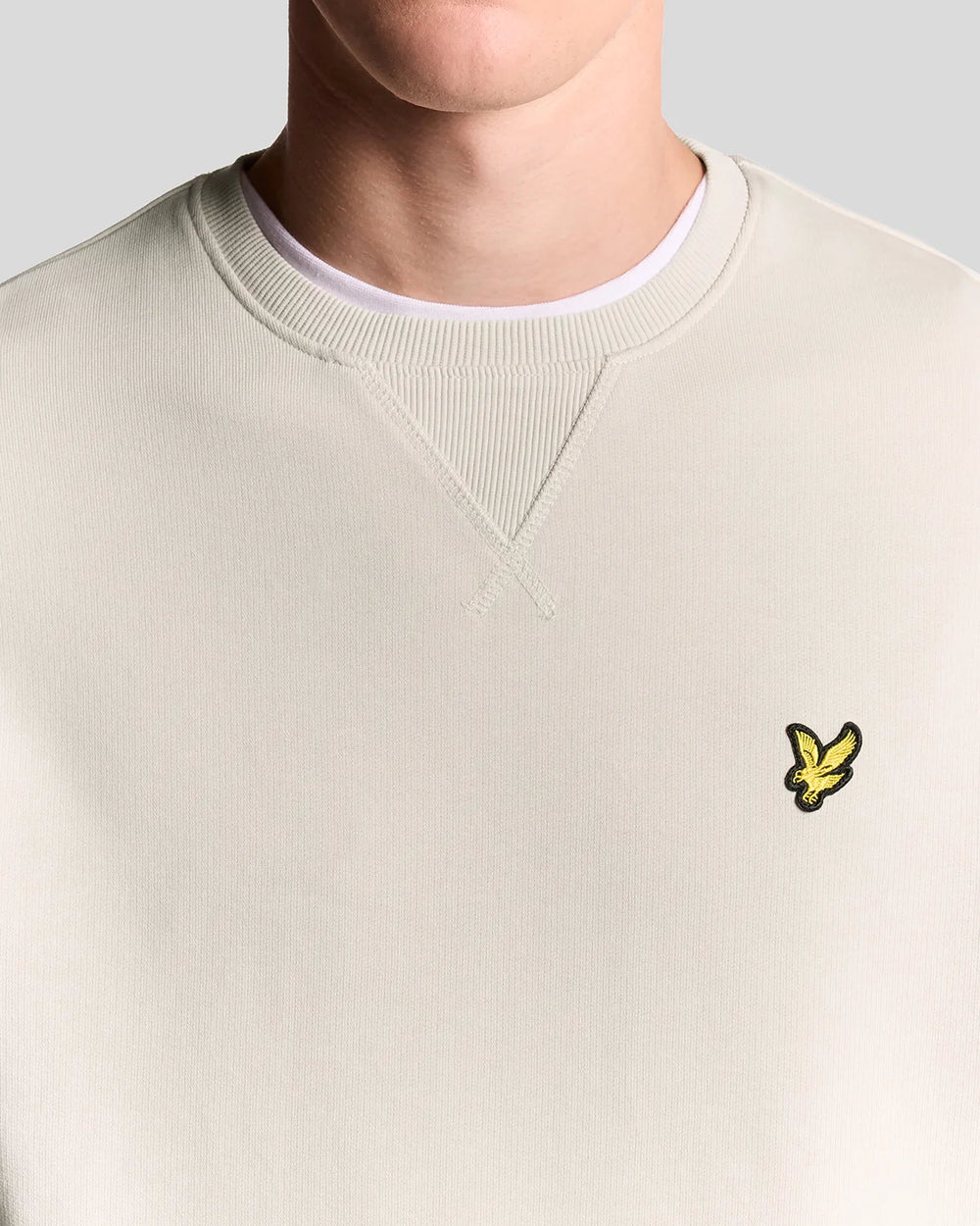 LYLE & SCOTT FELPA GIROCOLLO IN COTONE ML424VOG
