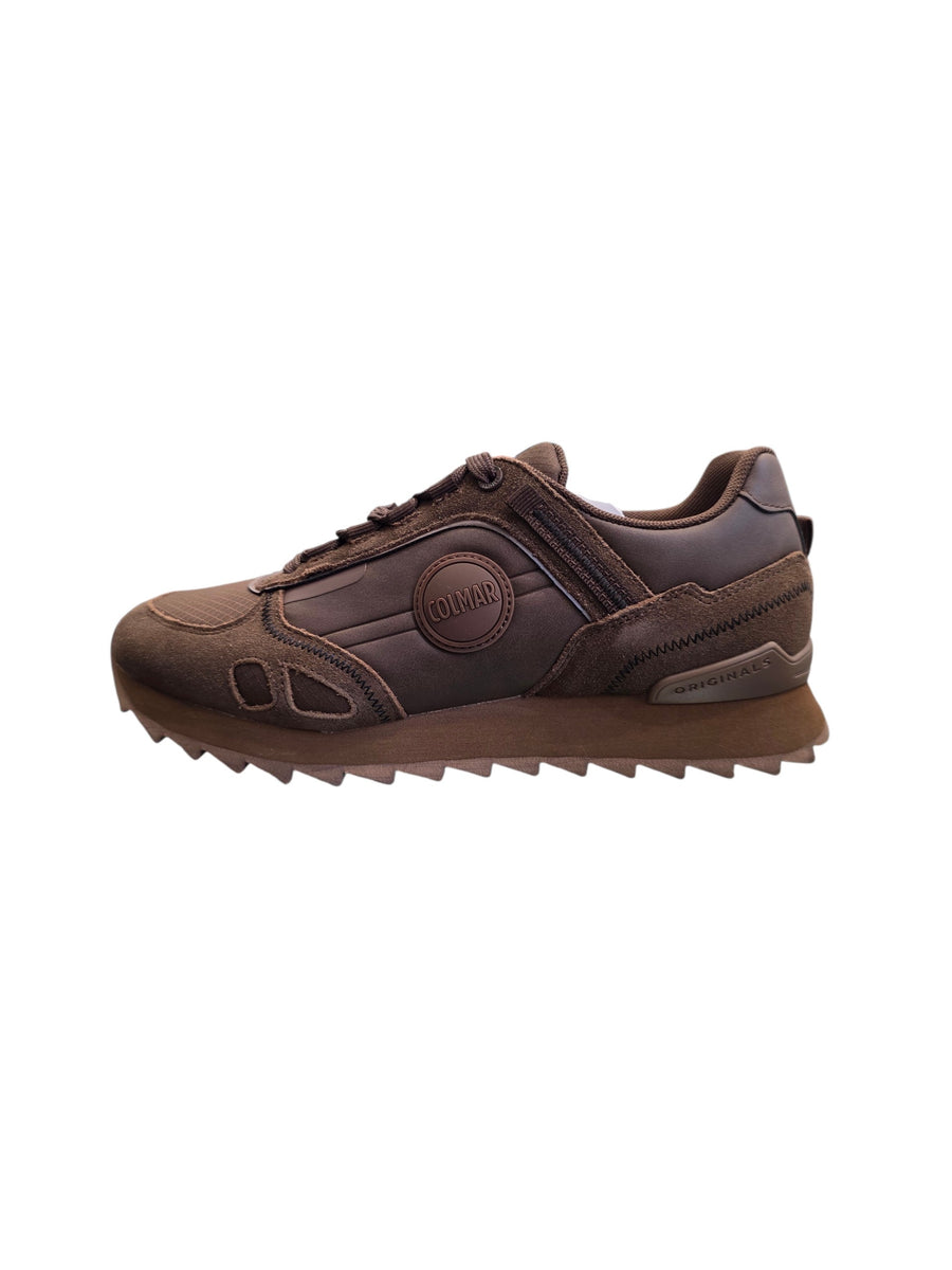 Scarpe Colmar Uomo Sneakers Travis Sport Rash Marrone 007