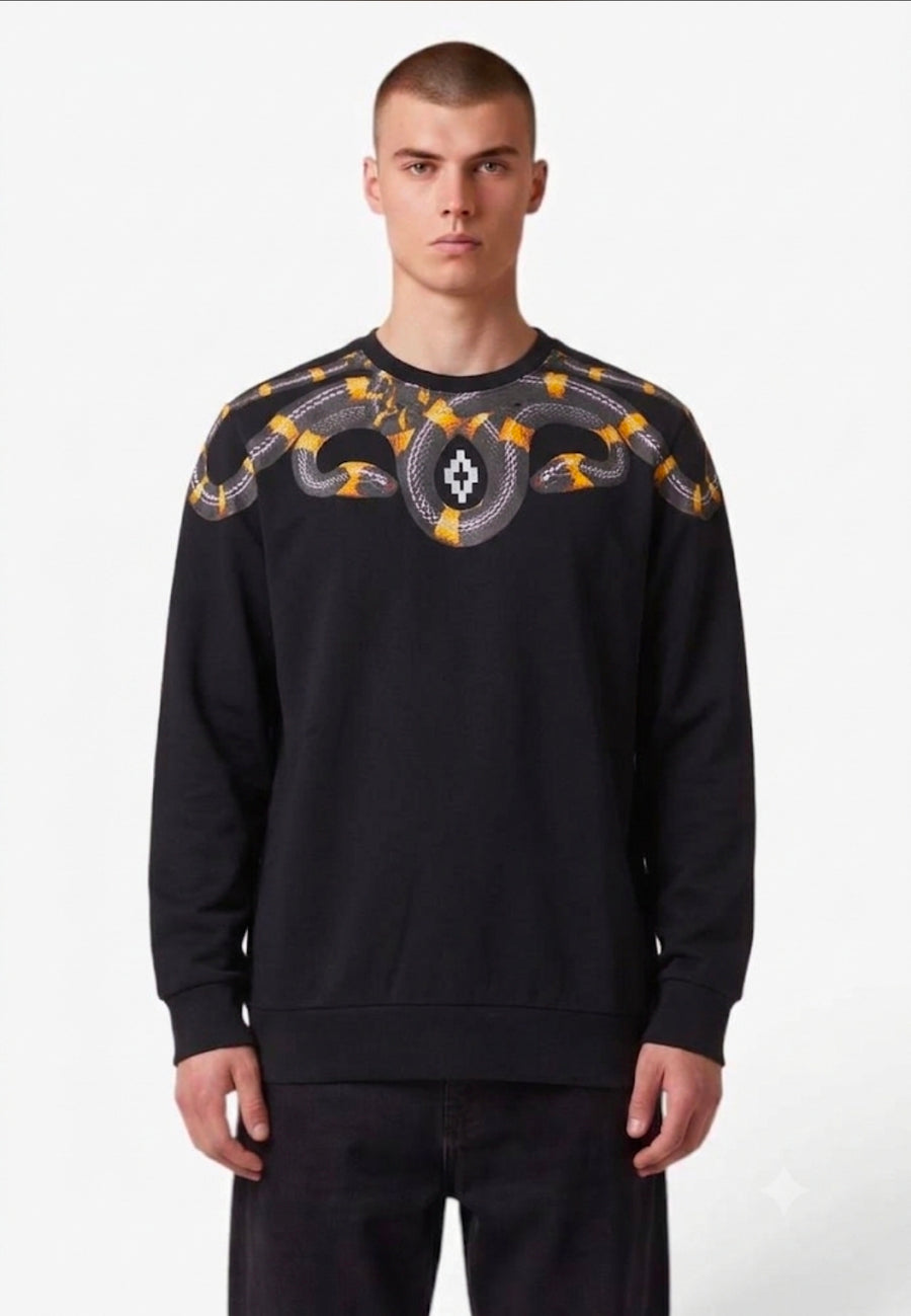 MARCELO BURLON COUNTY OF MILAN FELPA F6CMMASW088 NERO