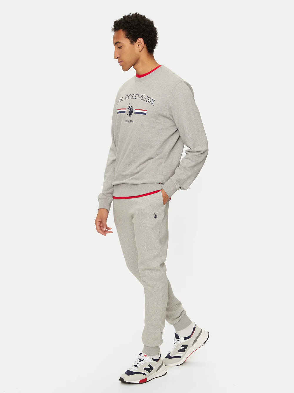 PANTALONE US POLO ASSN SPORTIVO IN COTONE