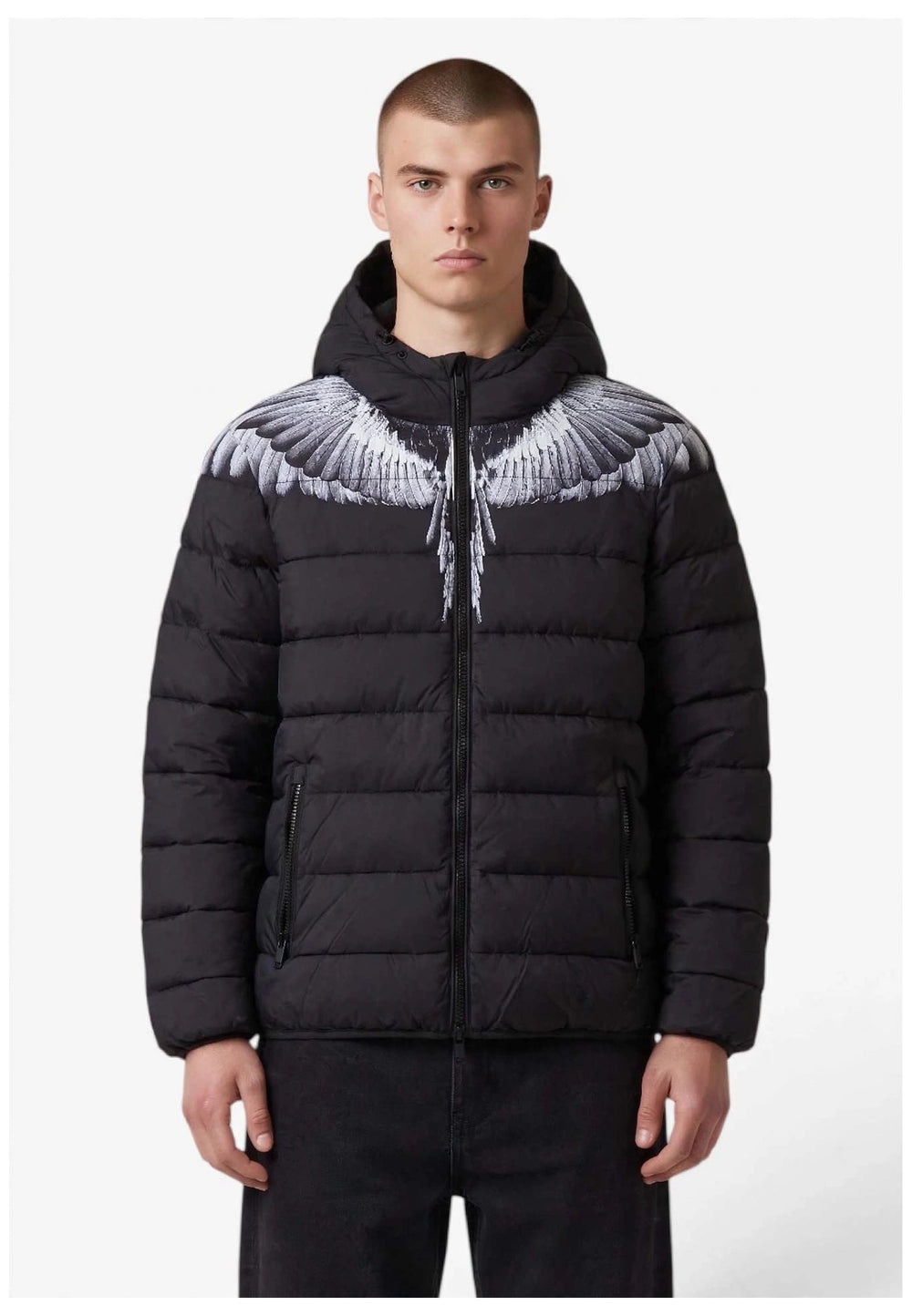 MARCELO BURLON COUNTY OF MILAN GIUBBOTTO F6CMMAPF009 NERO