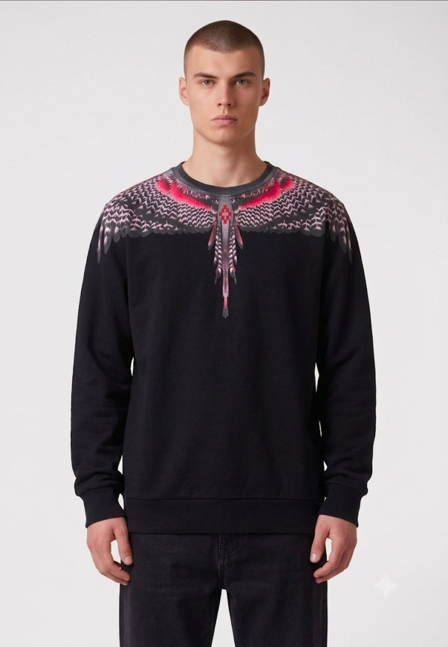 MARCELO BURLON COUNTY OF MILAN FELPA F6CMMASW039 NERO