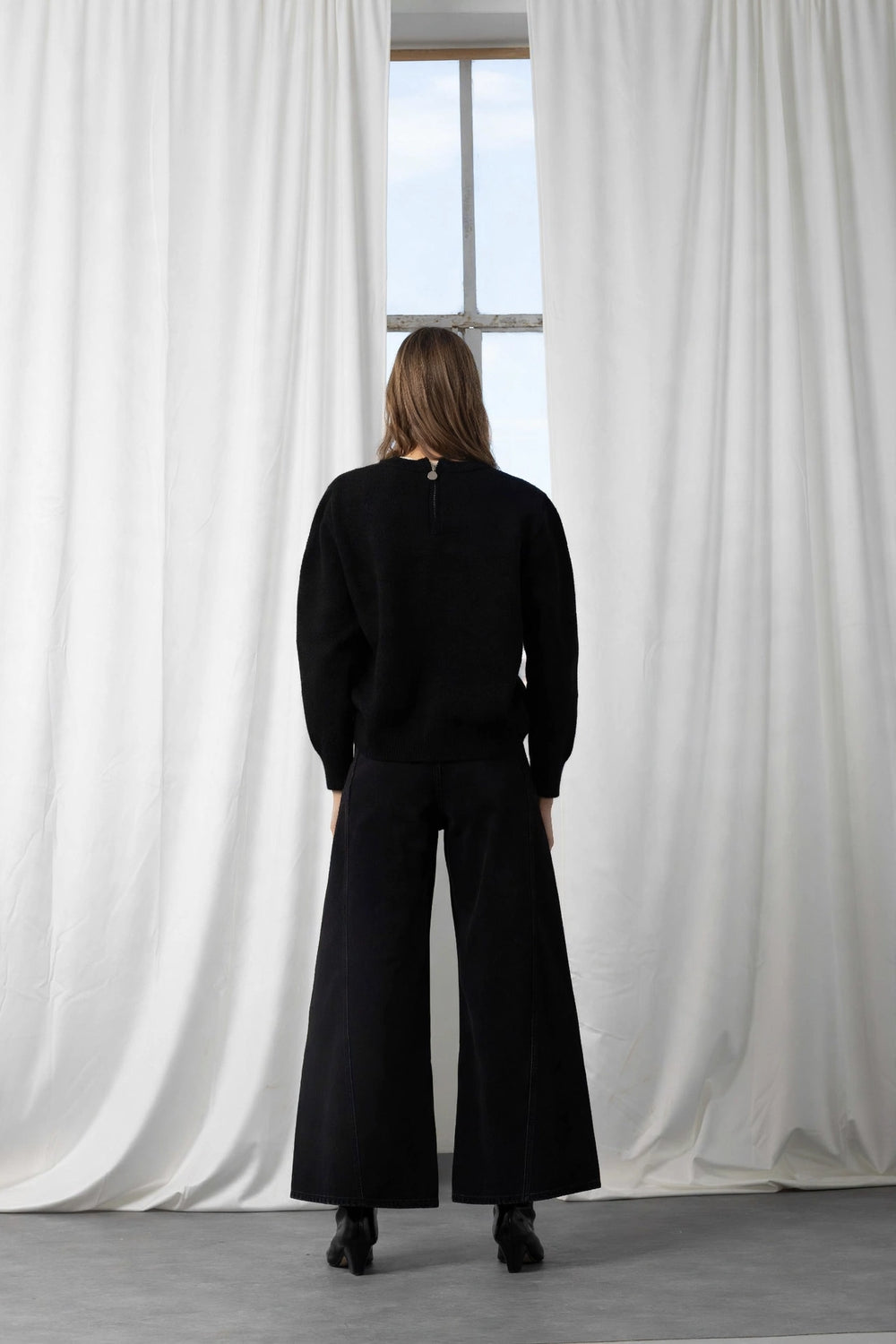 AN AIM DENIM PALAZZO J0035