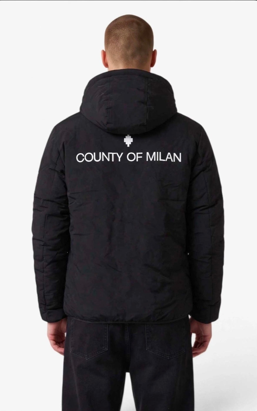 MARCELO BURLON COUNTY OF MILAN GIUBBOTTO F6CMMAPF001 NERO