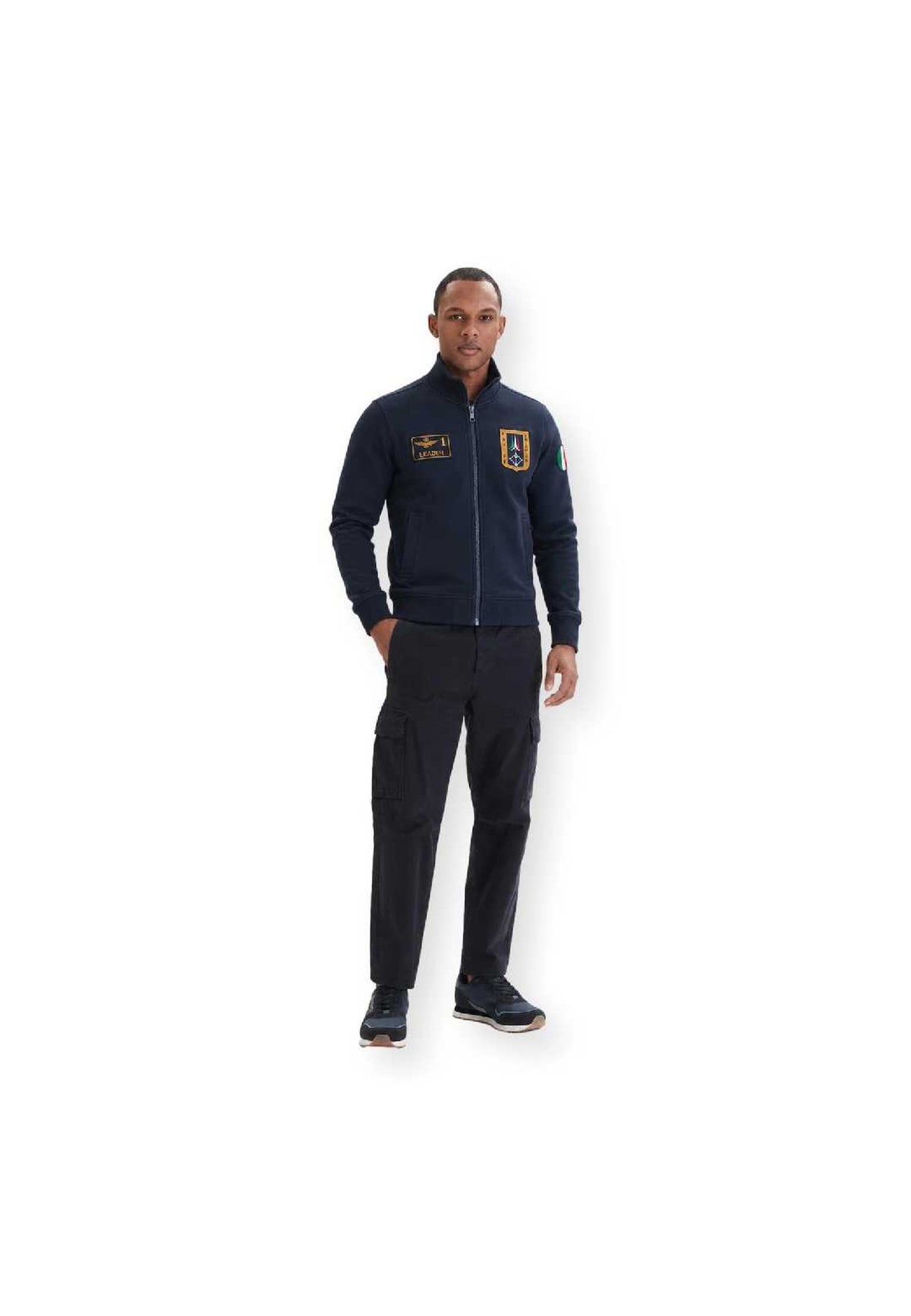 AERONAUTICA MILITARE Felpa full-zip garzata Frecce Tricolori 262FE2130UF00689