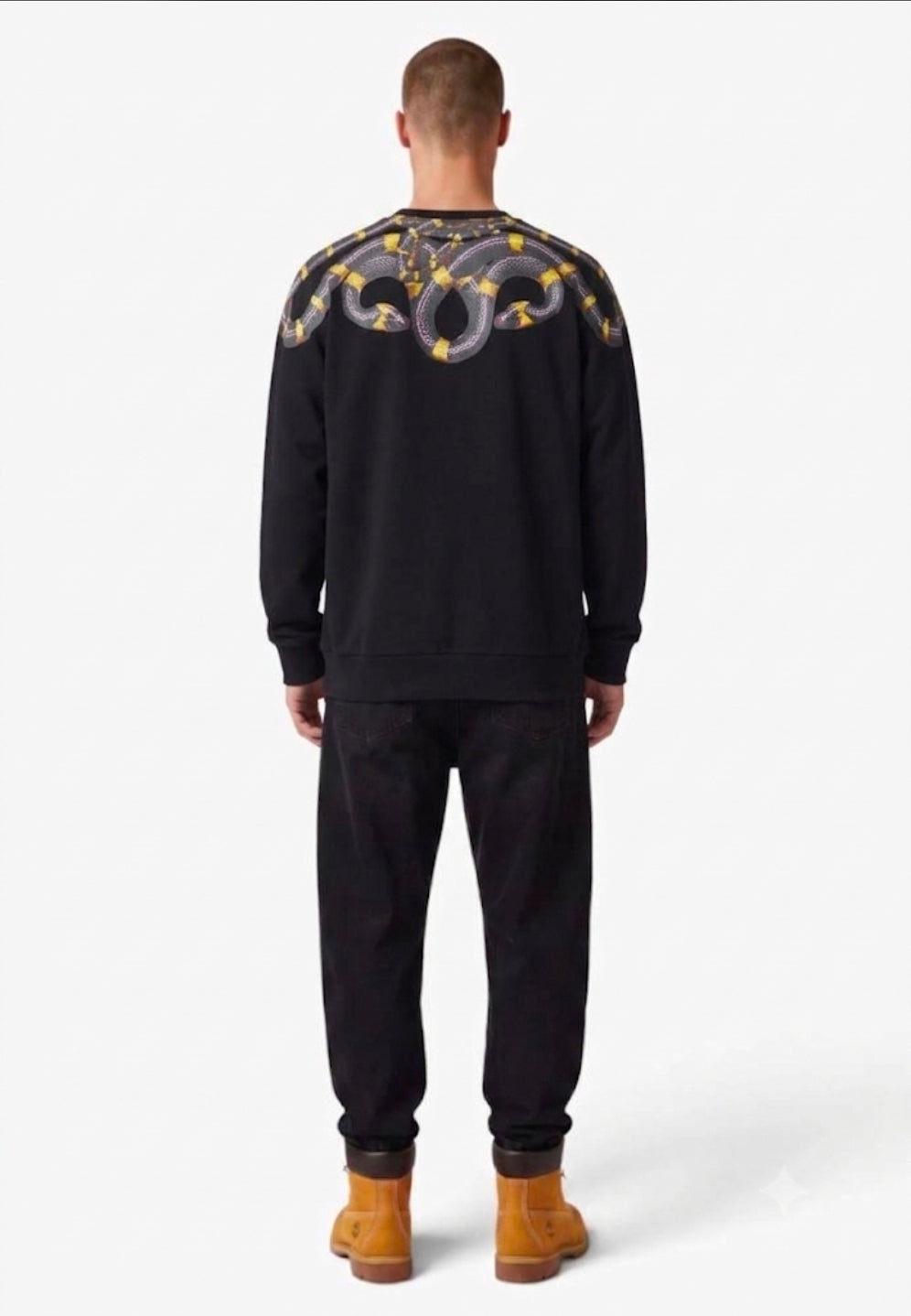 MARCELO BURLON COUNTY OF MILAN FELPA F6CMMASW088 NERO