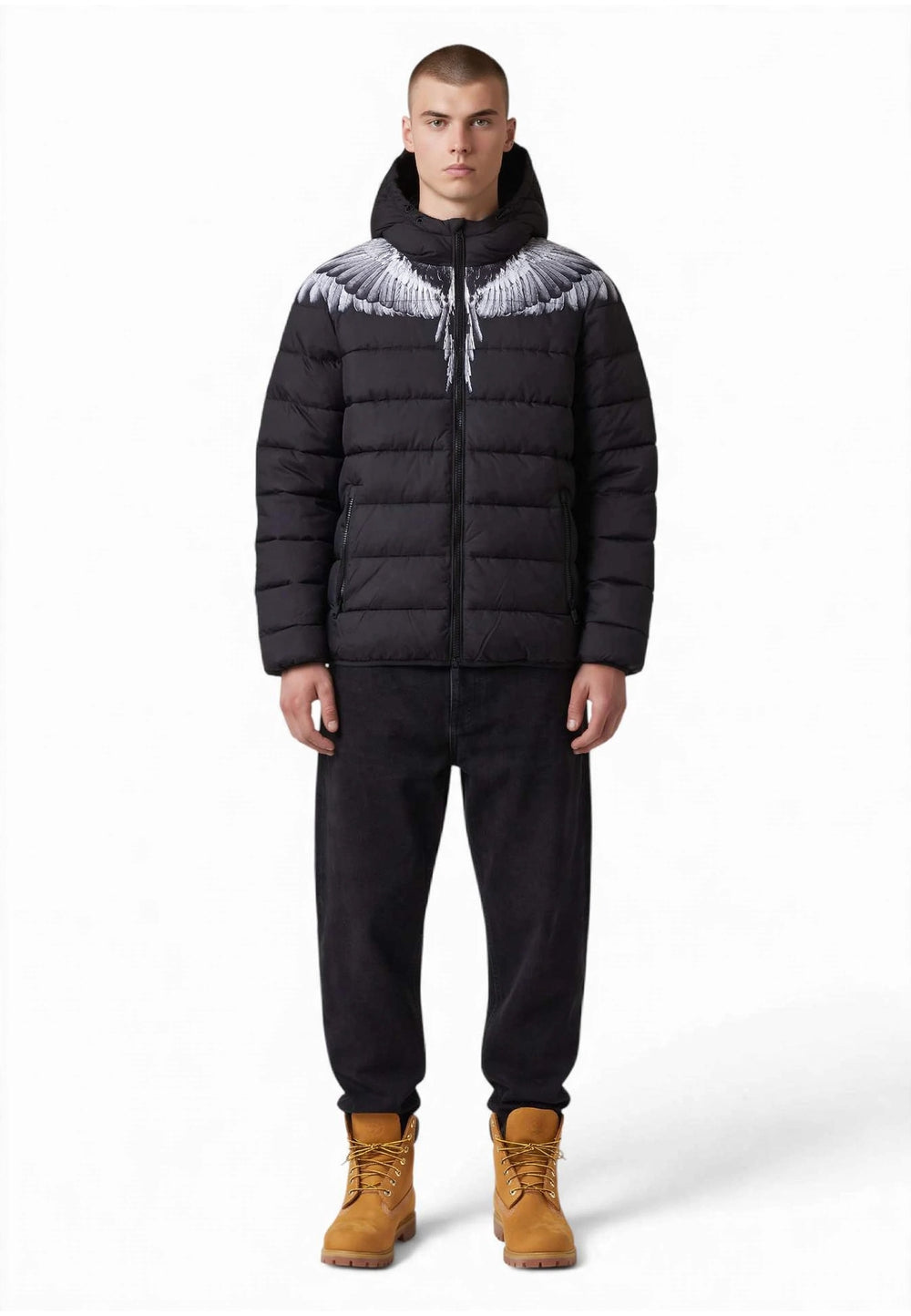 MARCELO BURLON COUNTY OF MILAN GIUBBOTTO F6CMMAPF009 NERO