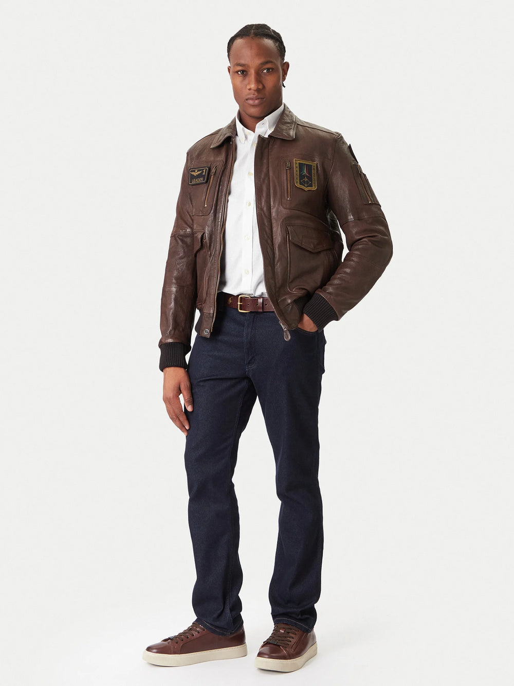 AERONAUTICA MILITARE 262PN0846U100839 PILOT GIACCA IN PELLE